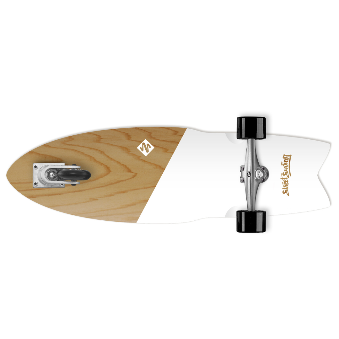 StreetSurfing Shark Attak Koa White 3
